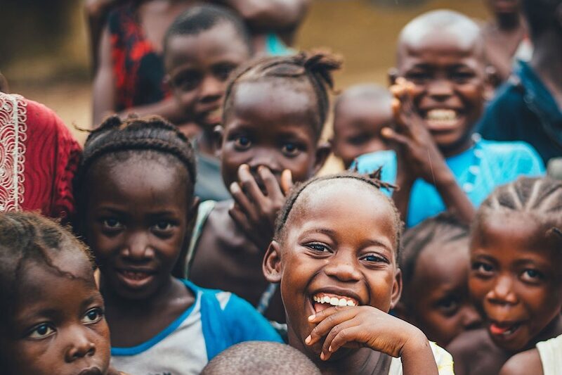 Happy Mozambican children